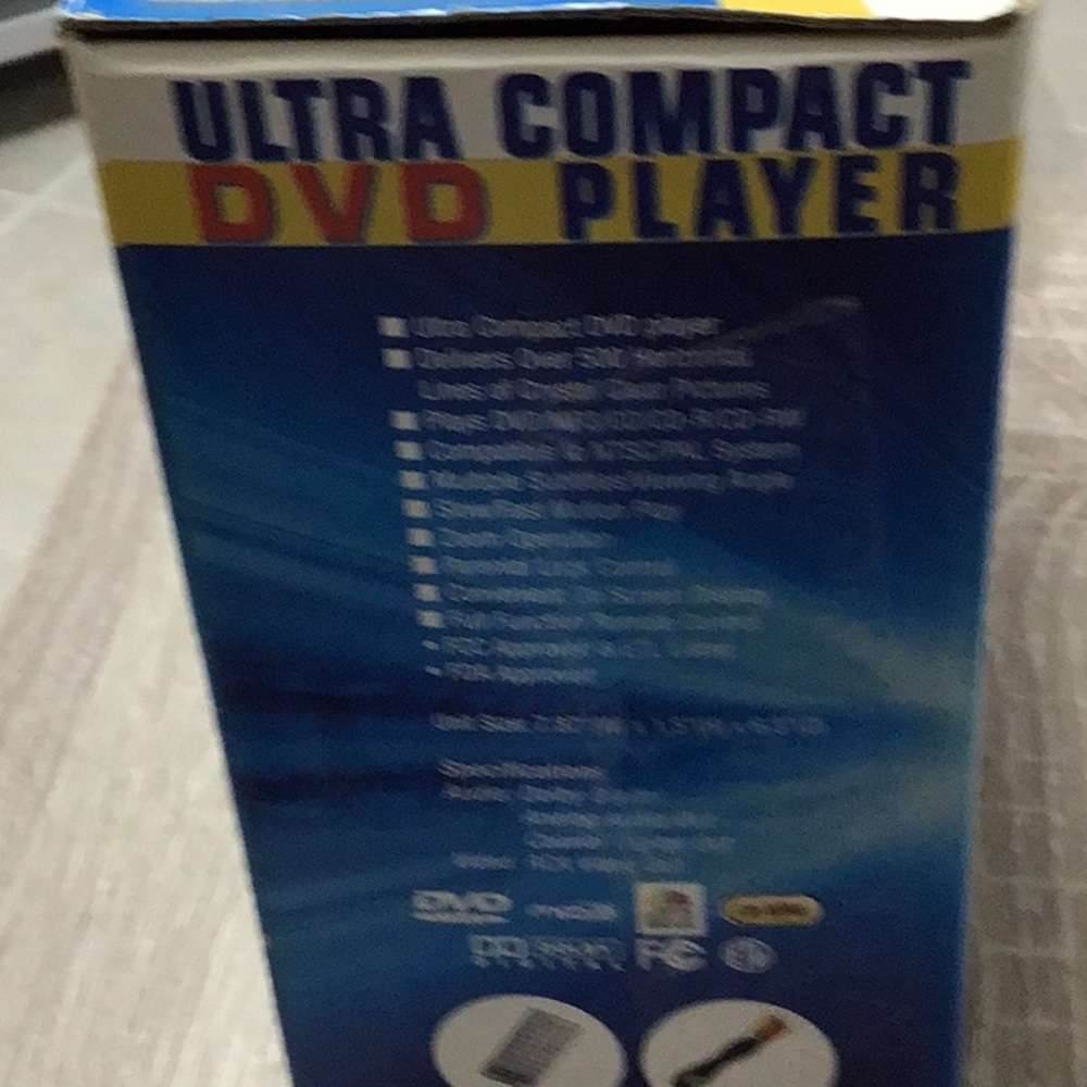 NEW COBY ULTRA COMPACT DVD PLAYER/CD/MP3PLAYER - Picture 7 of 14